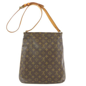 Louis Vuitton Canvas Bag Shoulder Musette Monogram Brown